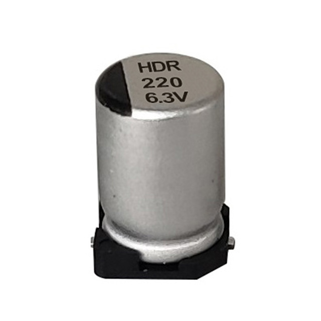 HDR lang levetid, høj krusningsoverflademonteret polymeraluminiumselektrolytisk kondensator